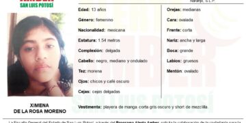 Activan alerta Amber para localizar a una adolescente en el Naranjo