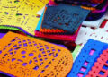 3 bonitas y tradicionales plantillas para hacer papel picado de Día de Muertos