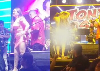 VIDEO: Tony Rosado desnudó a joven en pleno concierto
