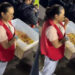 VIDEO: ¡No se comió solo una! Vendedora de palomitas disfruta partido de Liga MX