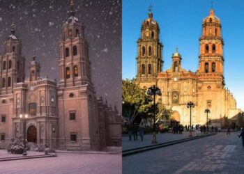 Con Inteligencia Artificial, difunden FOTOS de la capital de SLP con nieve