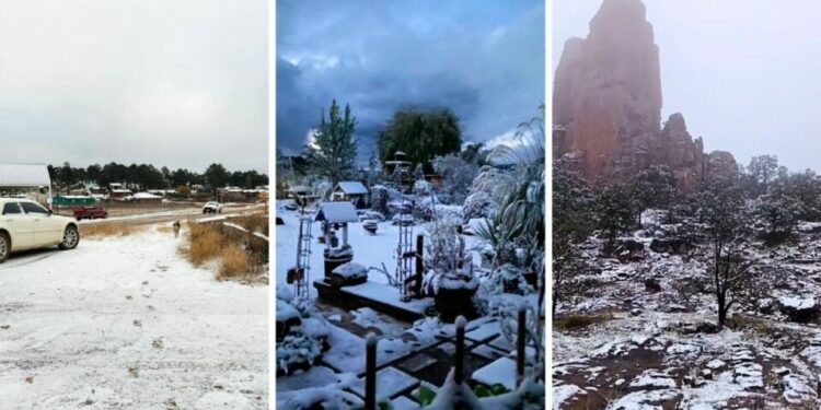 ¡México se pinta de blanco! Cae nieve en varios estados
