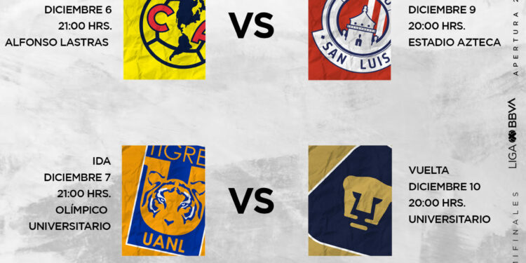 Así se jugarán las semifinales de la Liga MX 2023