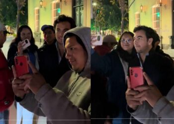 ¡Checo Pérez en San Luis Potosí! Fans lograron fotografiarse con él