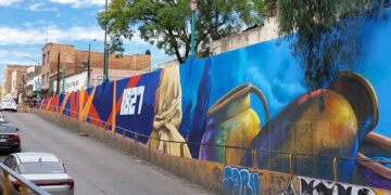 Arte urbano comienza a reflejarse en Puente Manuel J. Othon