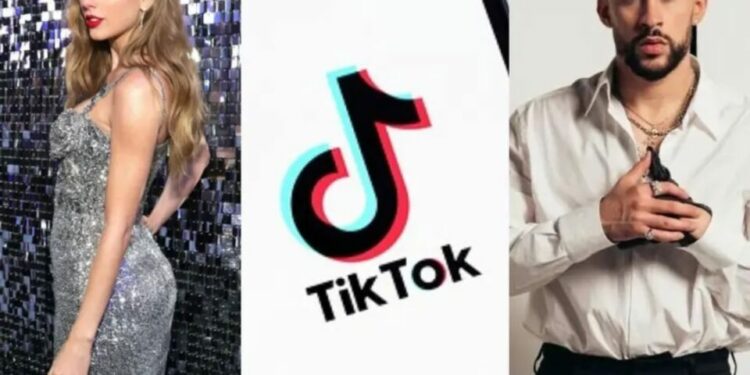 La música de Taylor Swift, Bad Bunny y otros artistas podría desaparecer de TikTok por esta razón