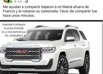 Roban camioneta en Carranza a plena luz del día