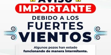 Mantiene Interapas monitoreo de pozos debido a fuertes vientos en la capital potosina