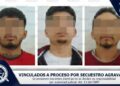 Dan prisión preventiva a tres sujetos acusados de secuestro agravado