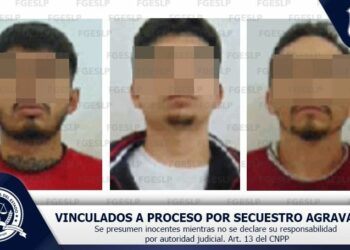 Dan prisión preventiva a tres sujetos acusados de secuestro agravado