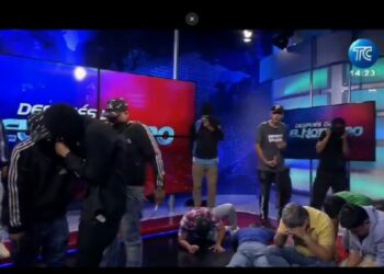 VIDEO: Terror en Ecuador: Aliados del Cártel de Sinaloa toman canal de TV en plena transmisión