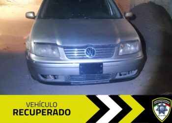En Villa de Pozos, agentes de la SSPC recuperan vehículo robado con violencia