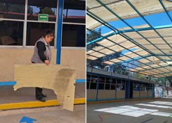 Sin clases, en kínder de SLP afectado por los fuertes vientos