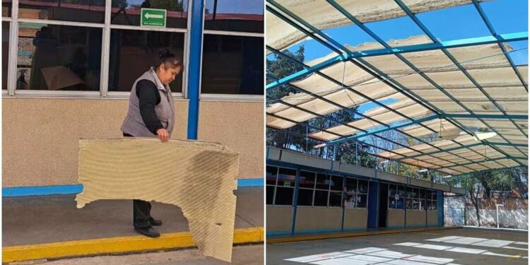 Sin clases, en kínder de SLP afectado por los fuertes vientos
