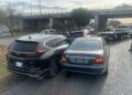 Aparatosos choques en la ’57 y bulevar Río Santiago