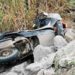 Madre e hijo sufren accidente en su moto, ella fallece