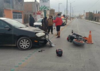 Embisten a motociclista cerca del Periférico Norte