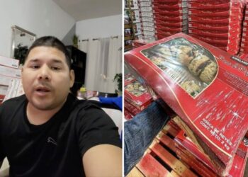 VIDEO: Revendedor de roscas de Reyes en Costco se defiende: mientras no robes, todo es trabajo