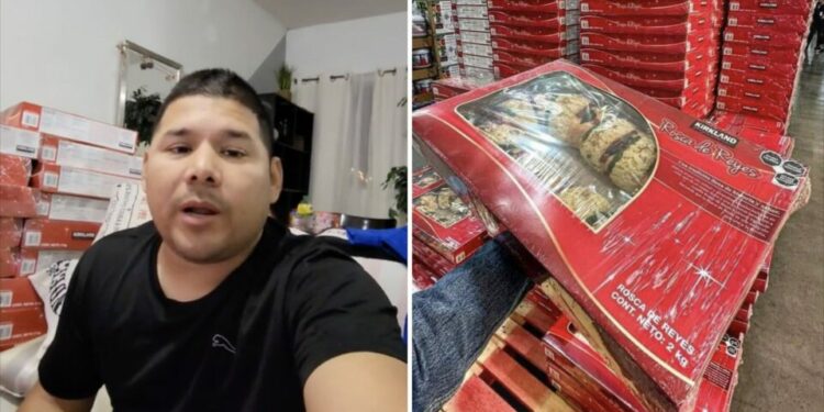 VIDEO: Revendedor de roscas de Reyes en Costco se defiende: mientras no robes, todo es trabajo