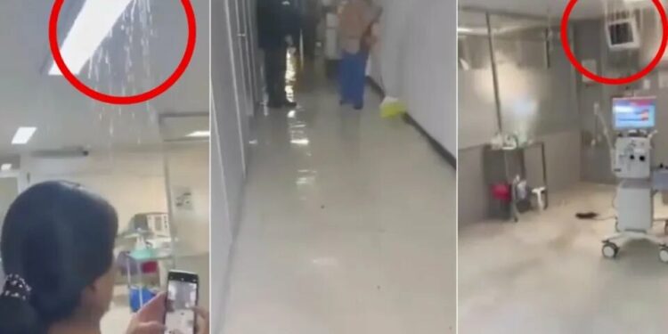 VIDEO: Se inunda terapia intensiva de hospital del ISSSTE en Hermosillo, Sonora