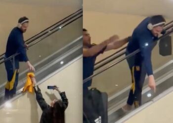 VIDEO: Gignac, cerca de accidente por atender a aficionada de Tigres
