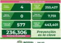 Cuatro nuevos casos de Covid-19 en SLP
