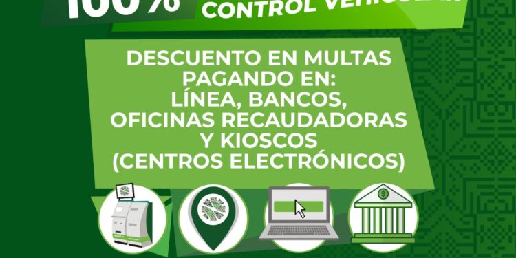 Últimos días con descuentos en multas de control vehicular