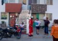 Mujer lesionada en flamazo en una casa