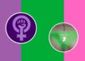 ¿Qué significan los colores morado, verde y rosa de la bandera del movimiento feminista?