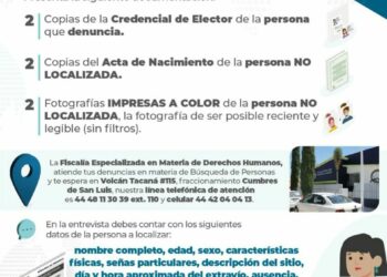 Localiza Fiscalía potosina a niña de 13 años y a tres hombres