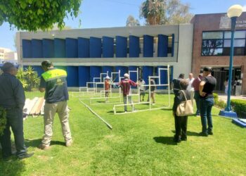 Protección Civil Estatal colabora con la UASLP por accidente en Estomatología