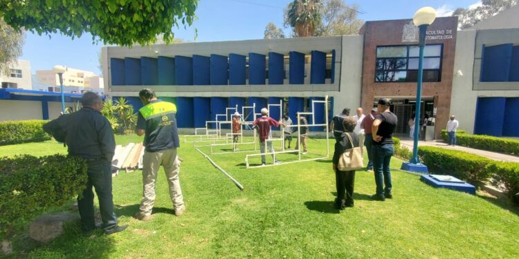 Protección Civil Estatal colabora con la UASLP por accidente en Estomatología