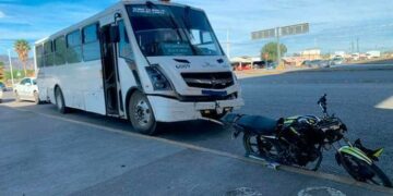 Motociclista resultó lesionado luego de ser embestido por camión de personal