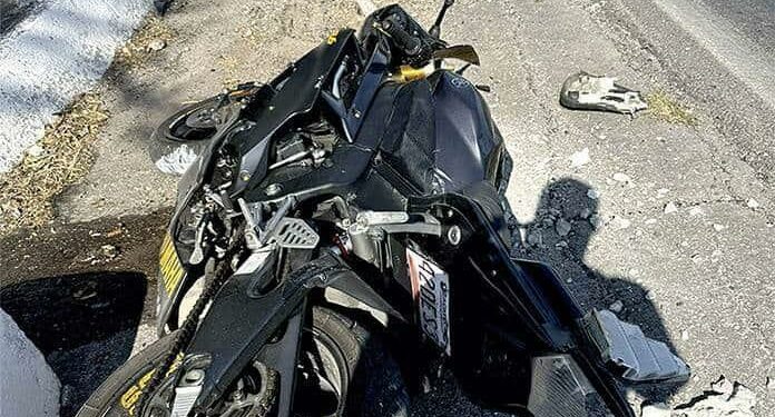 Biker muere en aparatoso accidente en la Carretera a Rioverde