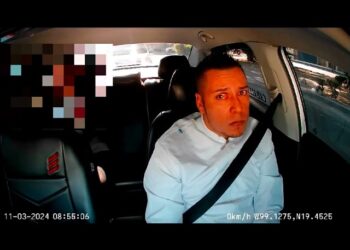 VIDEO: Mujer agrede a taxista y amenaza de acusarlo de acoso por ir lento en CDMX