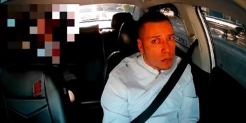 VIDEO: Mujer agrede a taxista y amenaza de acusarlo de acoso por ir lento en CDMX