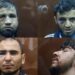 Presentan golpeados a sospechosos de atentado en Rusia