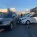 Daños materiales tras choque de tres vehículos en carretera a Rioverde