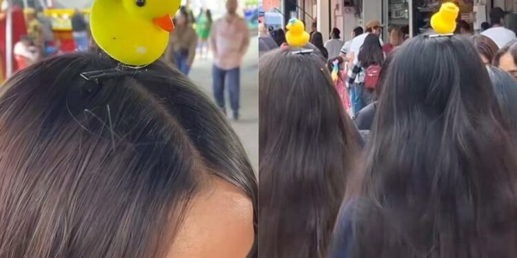 Patitos de hule: la extraña razón por la que llevarlos en la cabeza se volvió moda