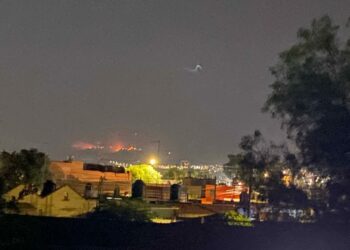 VIDEO: Se suman brigadistas de Cd. Fernández para el combate al incendio de la sierra de San Miguelito