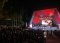 Gran presentación de grupo Bryndis en el teatro de la ciudad