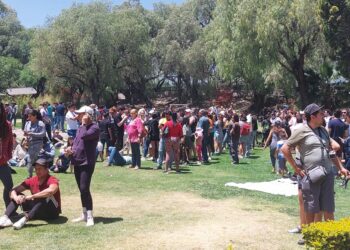 VIDEO: Potosinos disfrutan del eclipse en el Ecomuseo del Parque Tangamanga