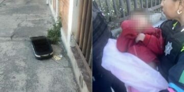 Abandonan dentro de una maleta a niño de 2 años en Puebla
