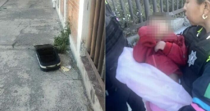 Abandonan dentro de una maleta a niño de 2 años en Puebla