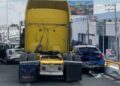 Tráiler provocó aparatoso choque en Prados