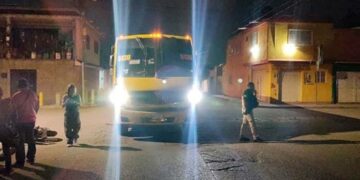Un herido tras desigual choque en la Col. División del Norte