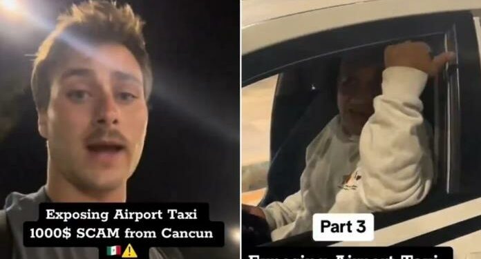 VIDEO: Taxista del aeropuerto de Cancún intentó cobrar 1000 dólares a turista canadiense