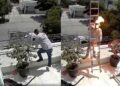 VIDEO: Joven sufre descarga eléctrica y cae del techo de un negocio en Sinaloa