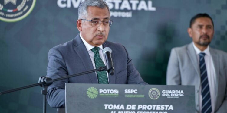 José Luis Ruiz Contreras, asume funciones como nuevo Secretario de seguridad de San Luis Potosí