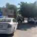 Cuantiosos daños tras choque con volcadura en Soledad